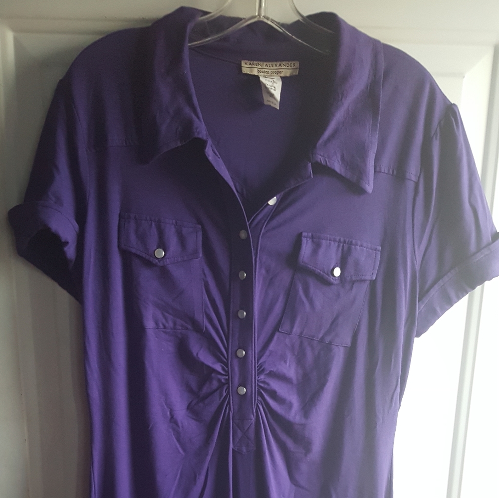 Boston Proper Purple Dress